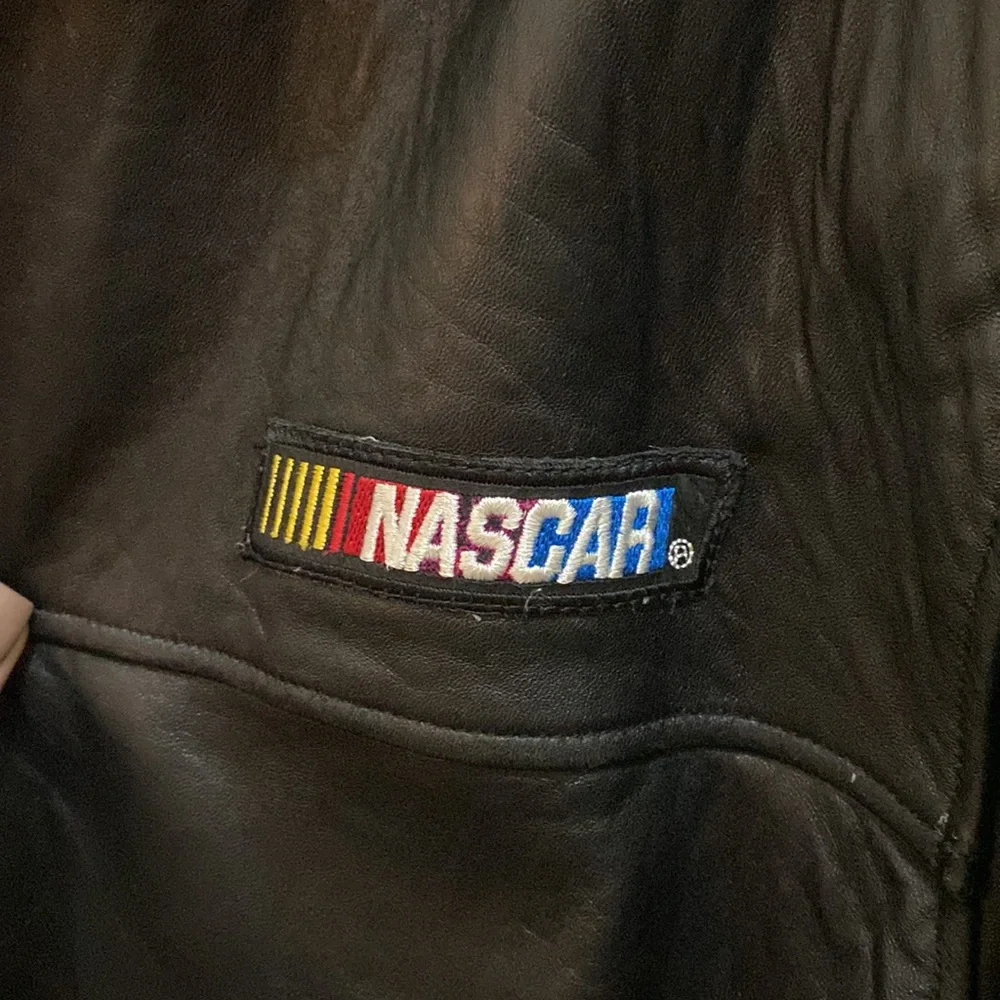 Genuine leather NASCAR jacket